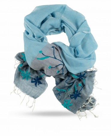 Палантин Женский ZW.EMB/BLUE2